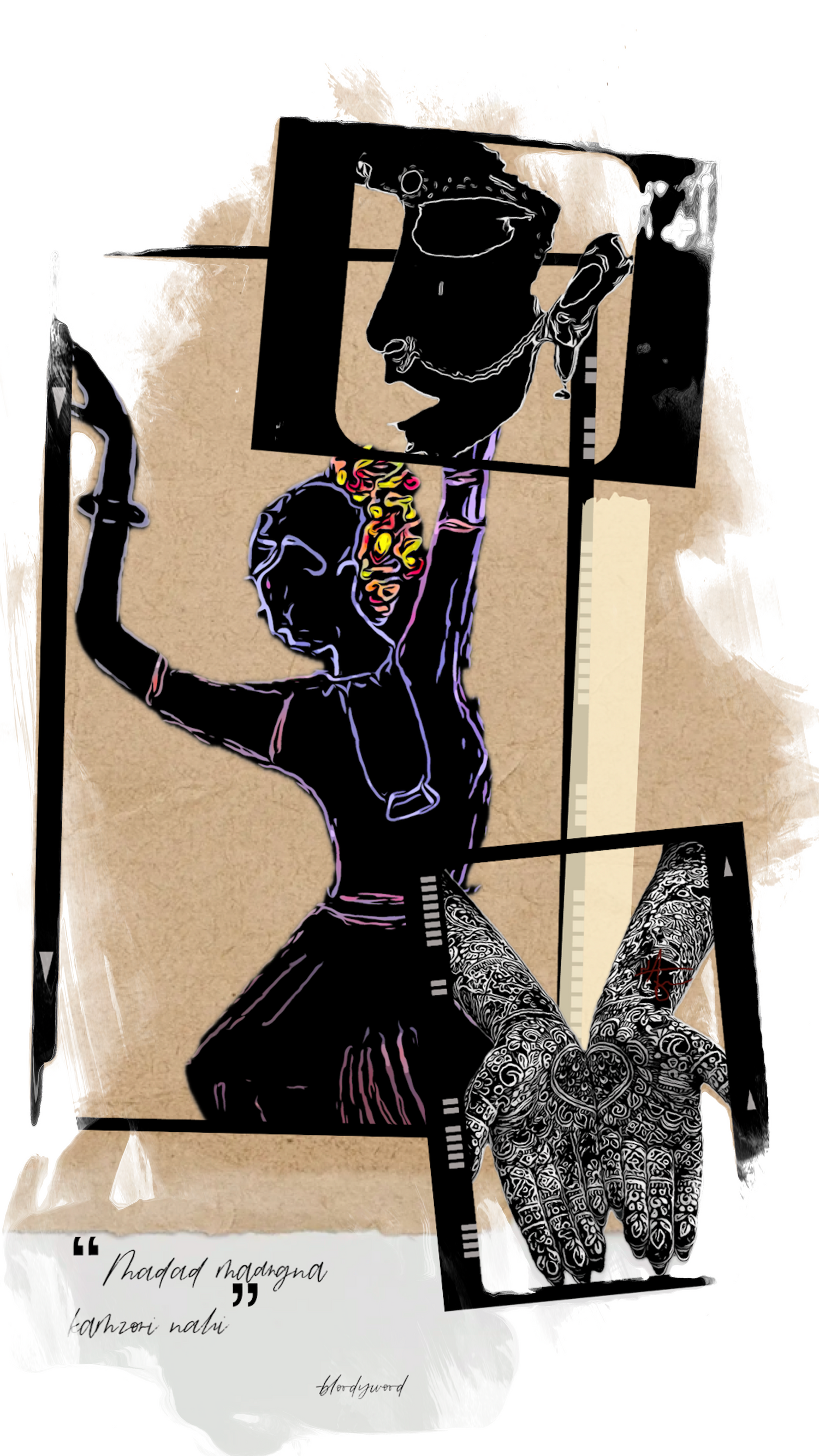 “Aangli aappo to bocho pakadshe, 
Bocho aappo to khai jashe.”