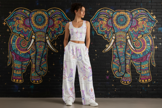 “Vasant Nrutya”Cotton Art-Wear Crop Top